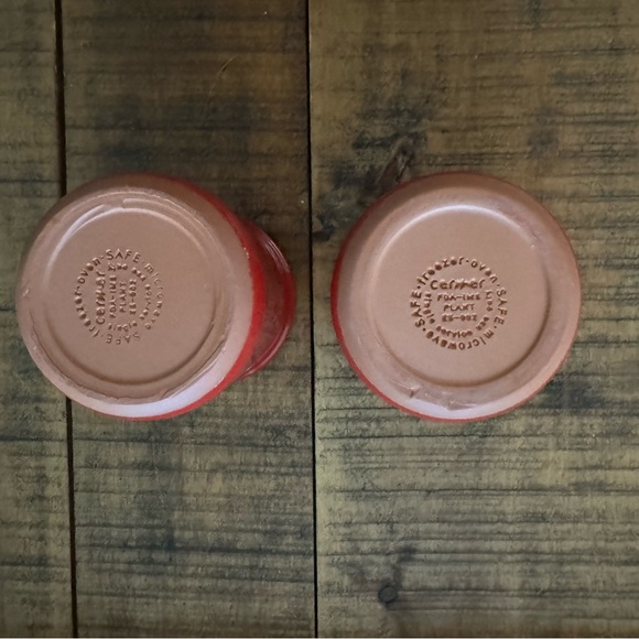 LIMITED Winter 2025 La Fermiere Glazed Yogurt Pots Valentine's Red BABY DARLING - Picture 3 of 4